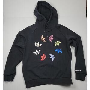 Adidas Men's Originals Adicolor Shattered Trefoil Black Hoodie Size M